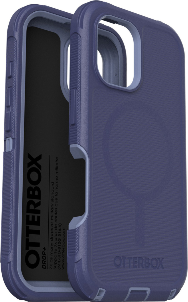 The OtterBox Defender Series Pro with MagSafe is the toughest case providing rugged protection against harsh drops. Equipped with MagSafe magnets and non-slip texturing.