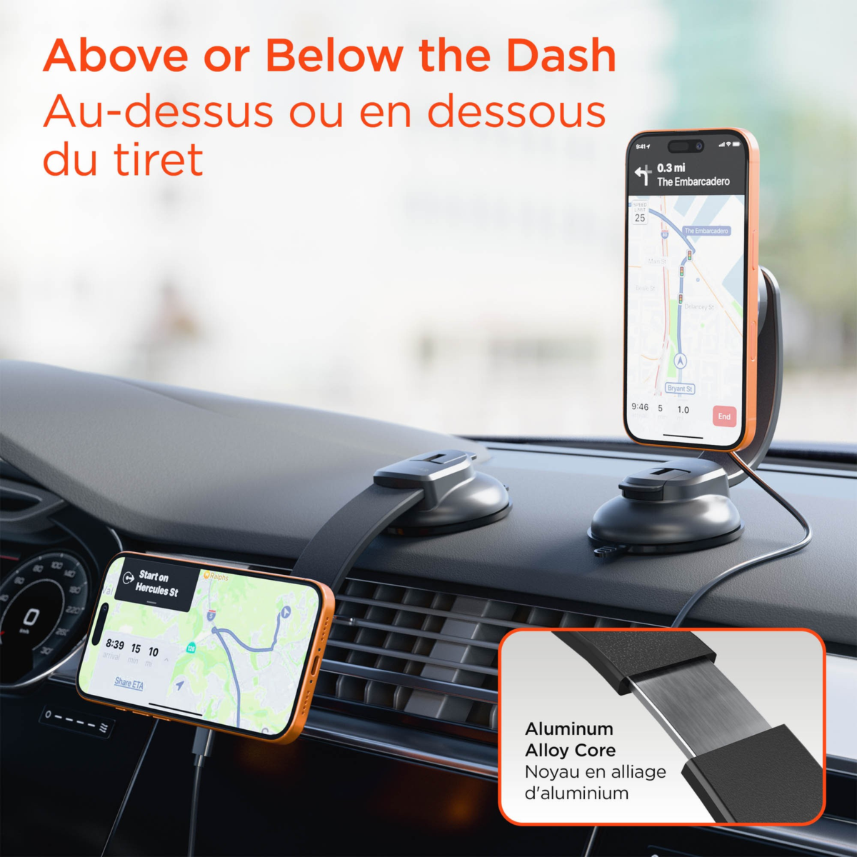 HyperGear MaxCharge Phone Mount combines MagSafe-compatible wireless fast charging with a secure magnetic car mount for convenient hands-free driving.