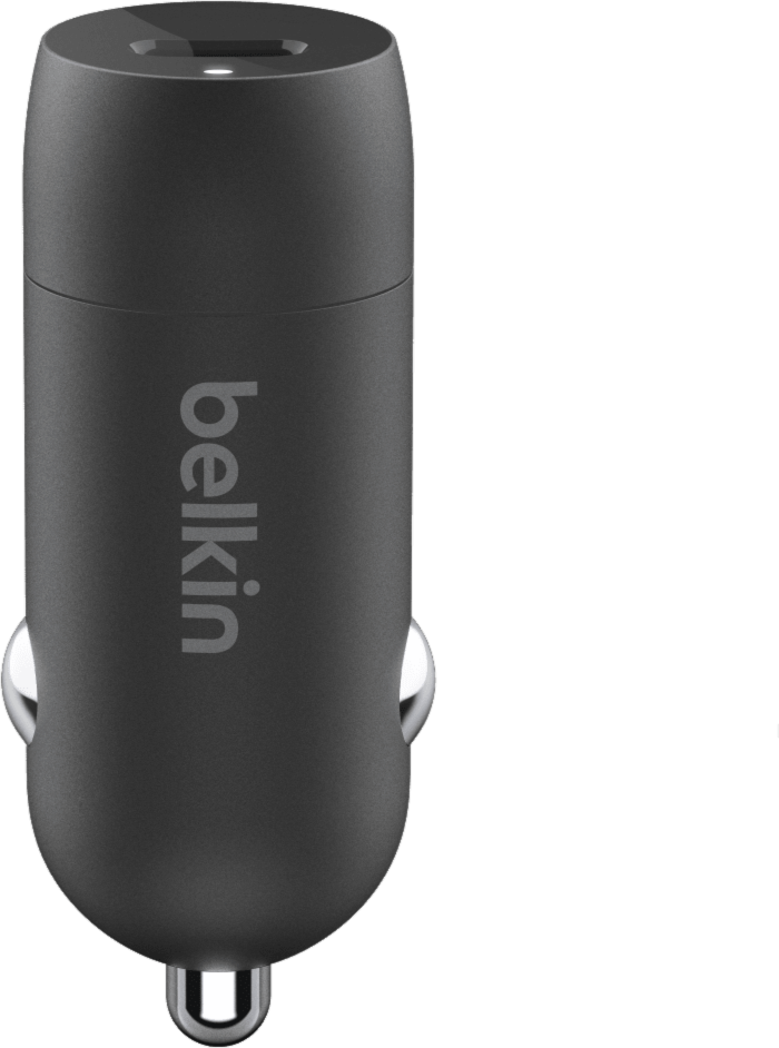 BoostCharge 30W USB-C PD PPS Car Charger and USB-C to USB-C Cable Black