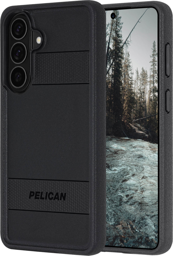 The Pelican Protector Case delivers military-spec 16-foot drop protection with an impact-resistant design, a shock-absorbing lining, and strong built-in magnets.