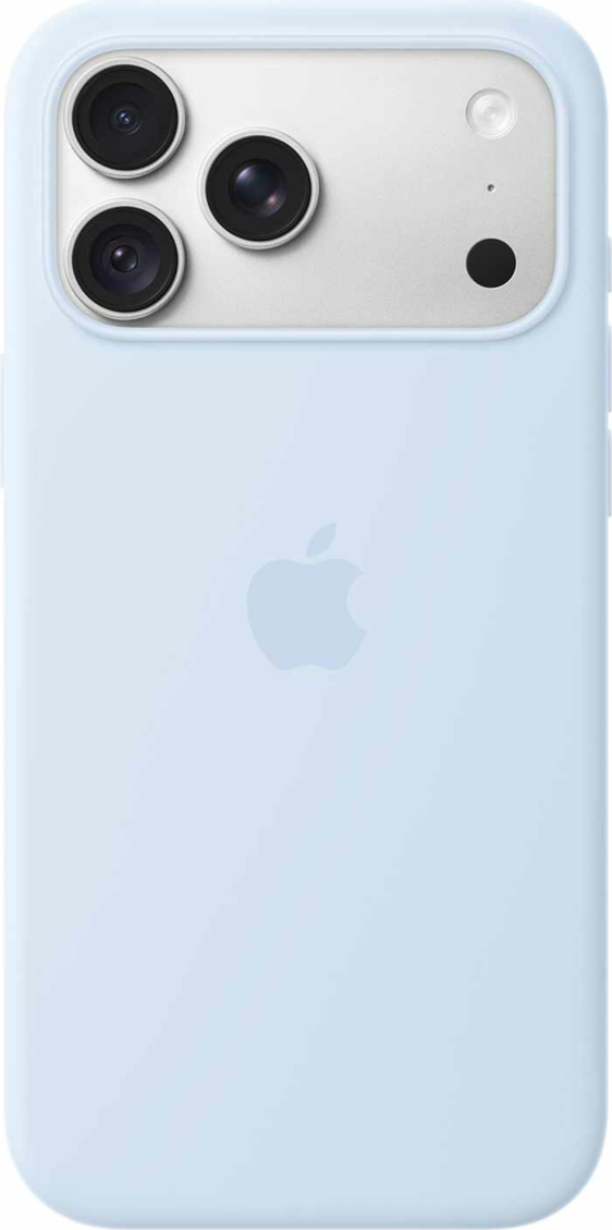 Apple - Silicone Case with MagSafe Crisp Blue for iPhone 18 Pro Max