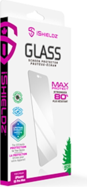 iShieldz Max Protect protecteur d'écran en verre trempé pour iPhone 15 Pro Max