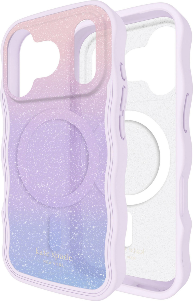 Kate Spade - Wavy MagSafe Case Opal Glitter for iPhone 17 Pro