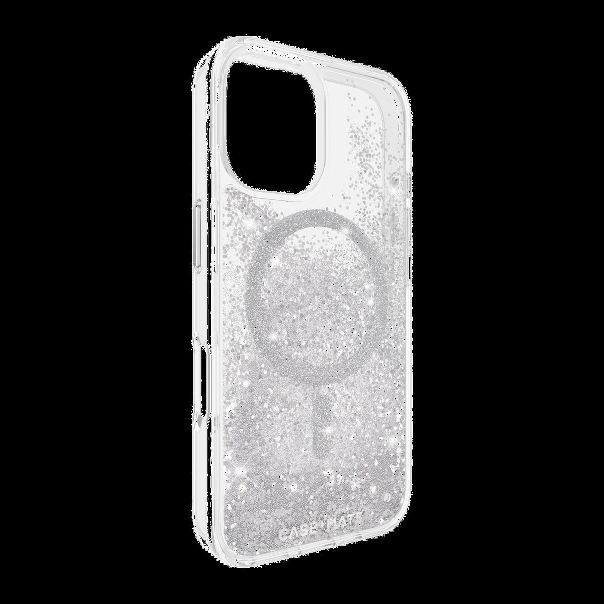 Shake things up with the Case-Mate Waterfall MagSafe case! Eye-catching glitter, 12 foot drop protection, and easy MagSafe charging – all in one stylish case.