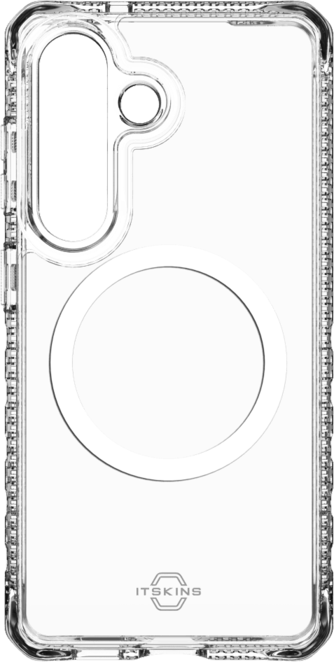 ITSKINS SGYPHMACRTRSP Étui Hybrid_R Clear avec Magnets pour Samsung Galaxy S26+