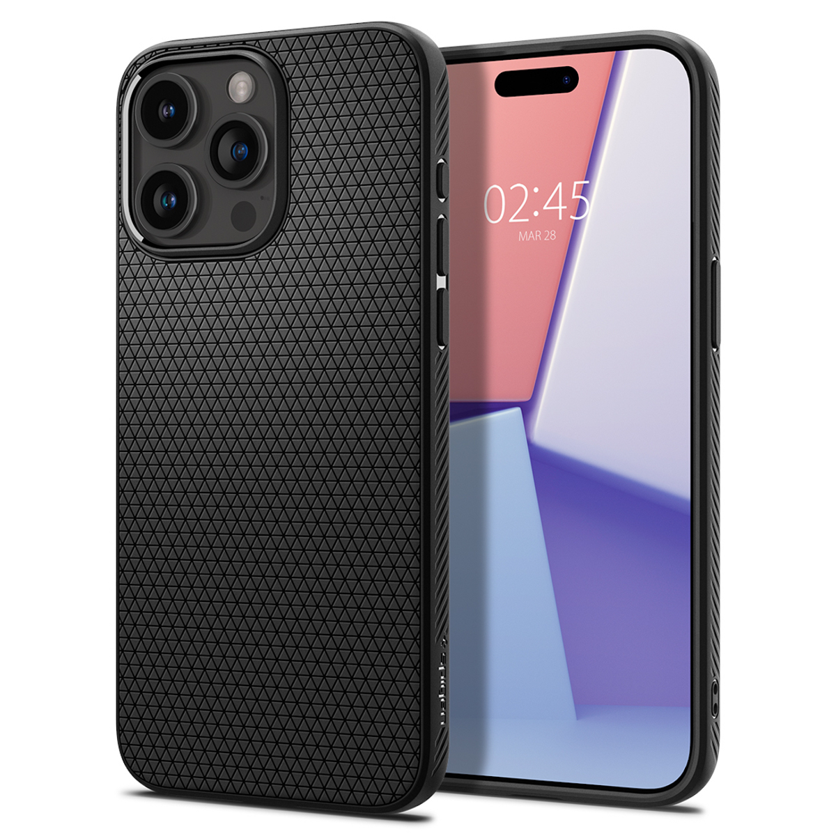 Spigen AirGrip for iPhone 15 Pro Max - Matte Black