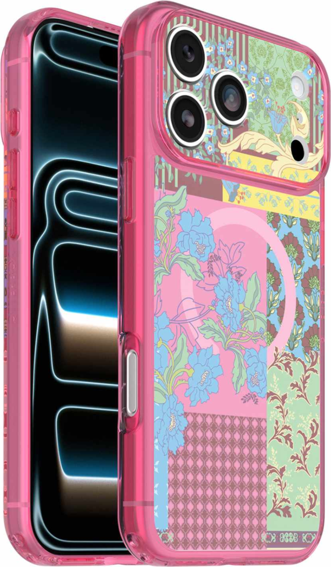 OtterBox - Lumen Clear MagSafe Case Patchwork Petals for iPhone 18 Pro Max/17 Pro Max