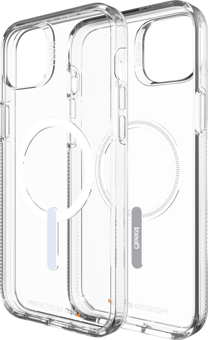 Designed to show off the original design of the device, the Gear4 Crystal Palace case features a sleek clear construction with D3O® Crystalex™ inside the case, and the signature MagSafe ring.