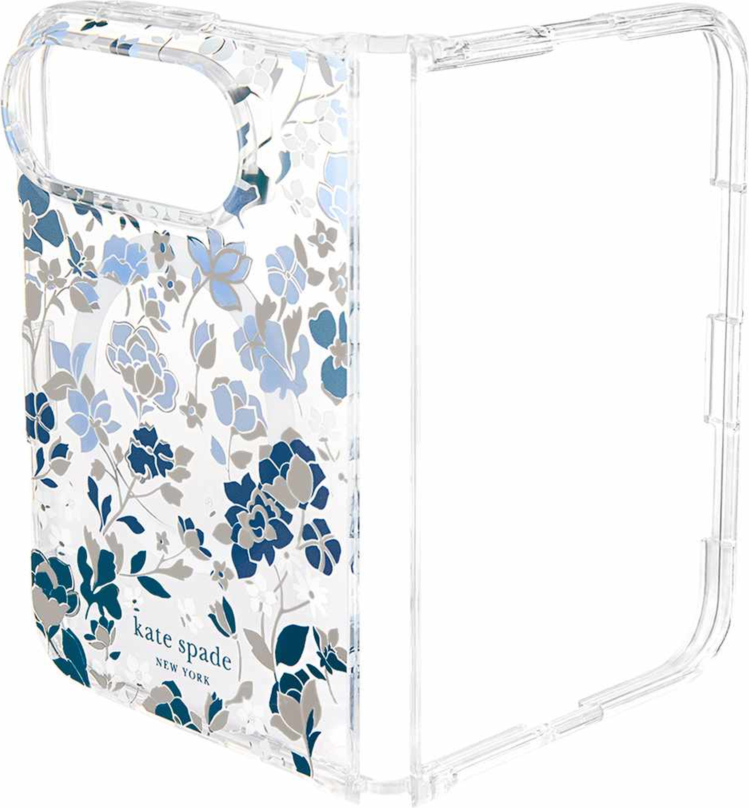 Kate Spade - Coque de protection MagSafe « Flowerbed Blue » pour iPhone Duo