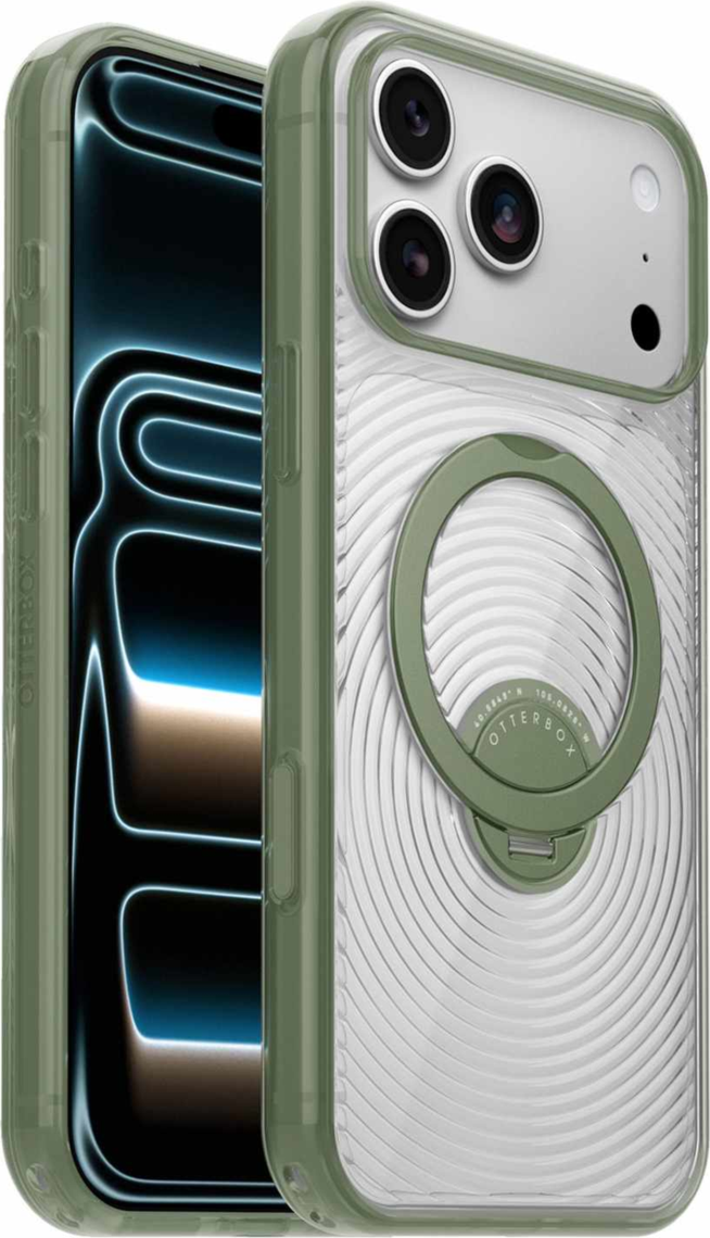 OtterBox - Symmetry Stand MagSafe Case Calyx Green for iPhone 18 Pro Max/17 Pro Max