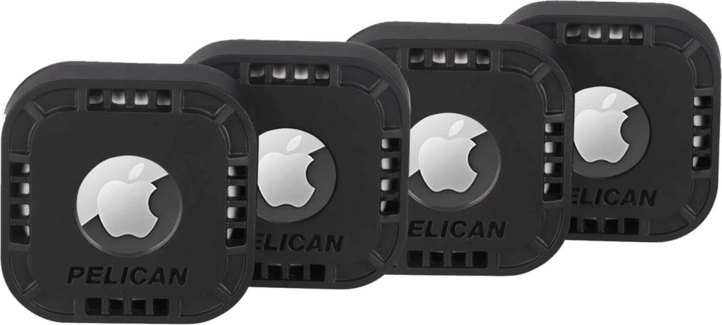 The Pelican Protector Sticker Mount features a durable 2-piece design and supreme adhesive to securely attach an AirTag to hard surfaces like bikes, luggage and more.