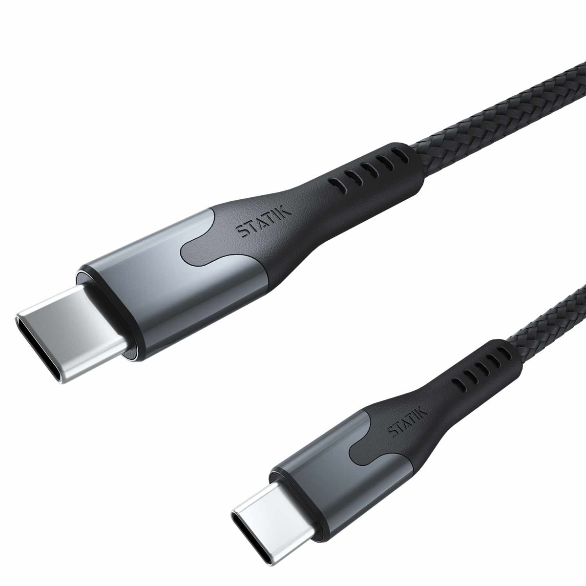 Blu Element BEMGC2C3FTB Cable Magnétique SelfCoil USB-C vers USB-C 3.3 pieds Noir