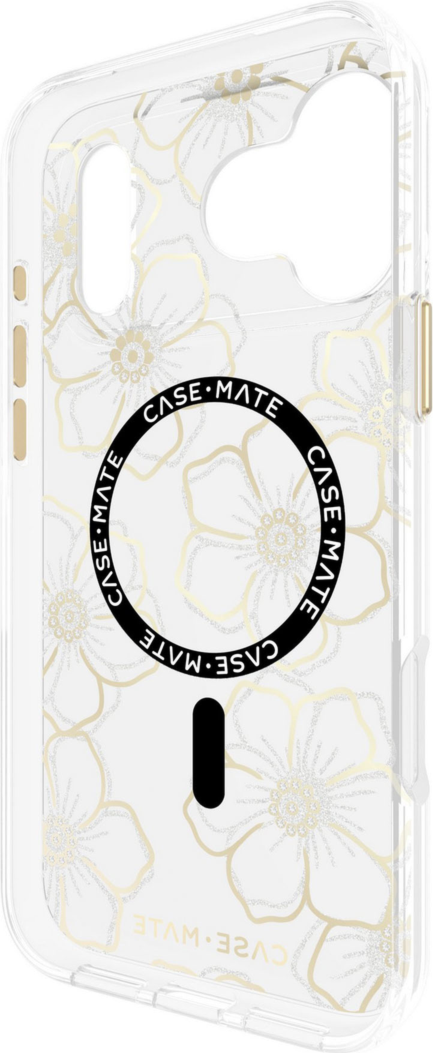 Case-Mate - Floral Gems MagSafe Case for Apple iPhone 17 Pro Max - Gold