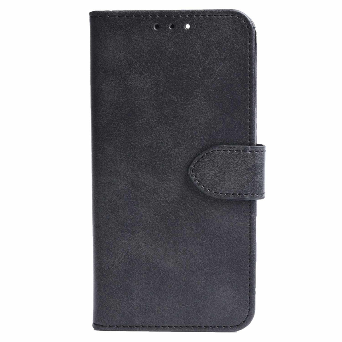 Blu Element - Vegan Leather Folio Wallet Case Black for iPhone 16 Black