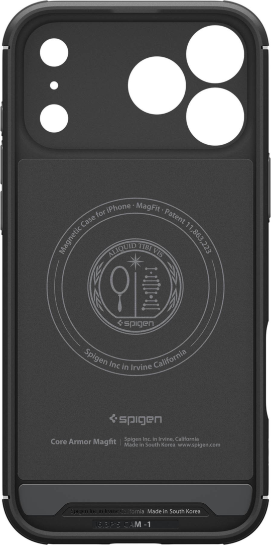 Spigen ACS09596 Étui Core Armor MagFit Matte Noir pour iPhone 17 Pro Max