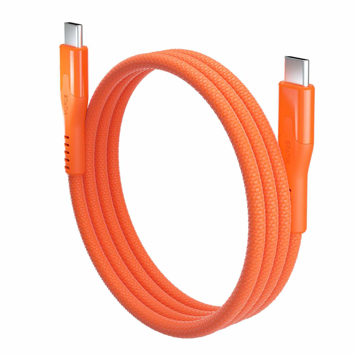 Statik PUP05503FTCCORGCA Câble de Charge/Sync Magnétique MagStack Pro USB-C vers USB-C 3.3 pieds Orange