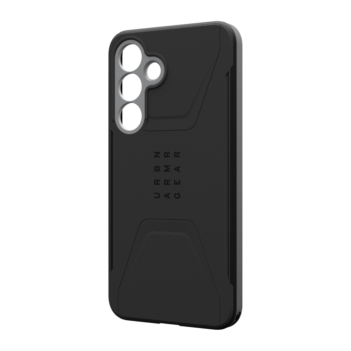 The UAG Civilian case is modern and rugged, featuring shock-absorbing construction in a lightweight design with a built-in magnetic module.