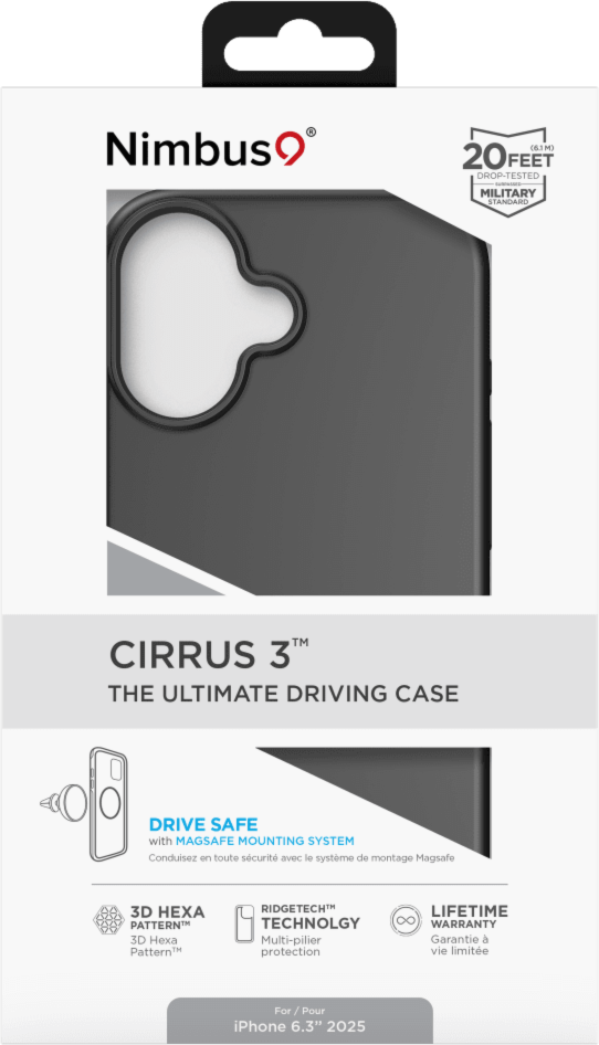 Nimbus9 N9C3MSIPH17BLK Étui Cirrus 3 MagSafe Noir pour iPhone 17