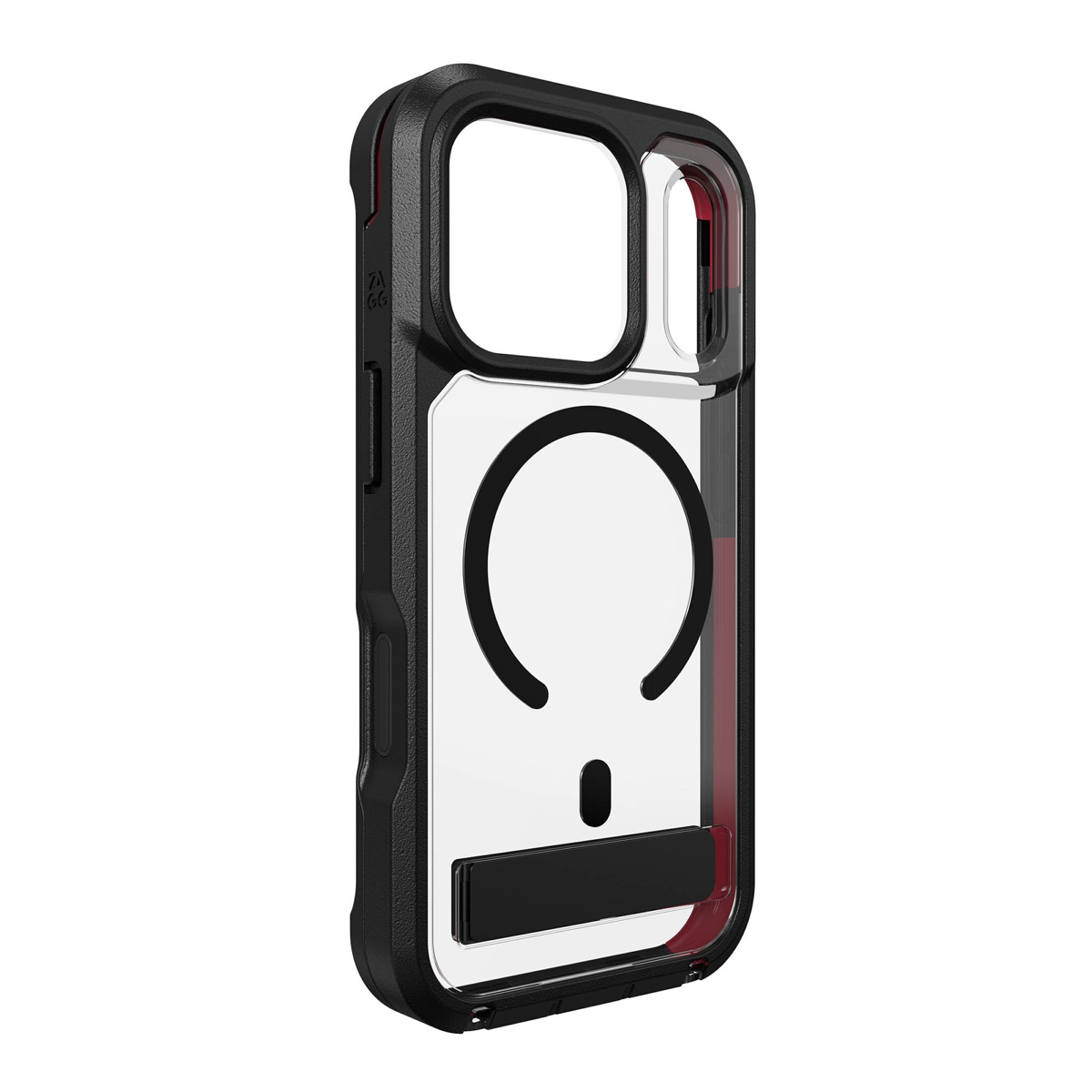 Protecting devices from drops up to 22 feet, the ZAGG Rainier case offers extreme protection with a kickstand and magnetic ring compatible with MagSafe and magnetic accessories.