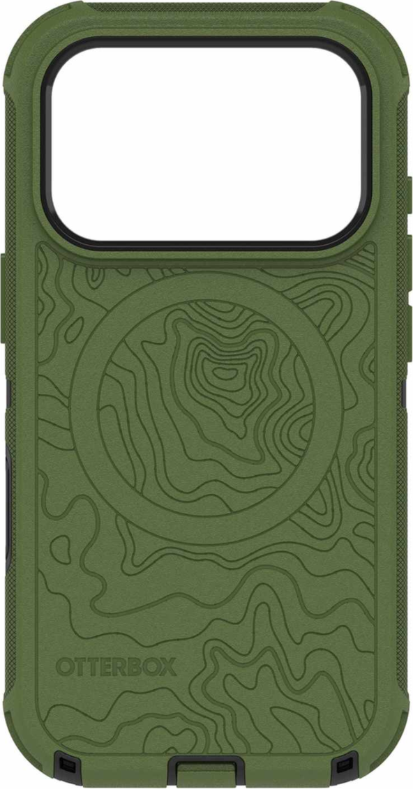 OtterBox - Étui Defender Pro MagSafe avec couvre-étui supplémentaire Noir/Ponderosa Peak pour iPhone 18 Pro/17 Pro en emballage en vrac