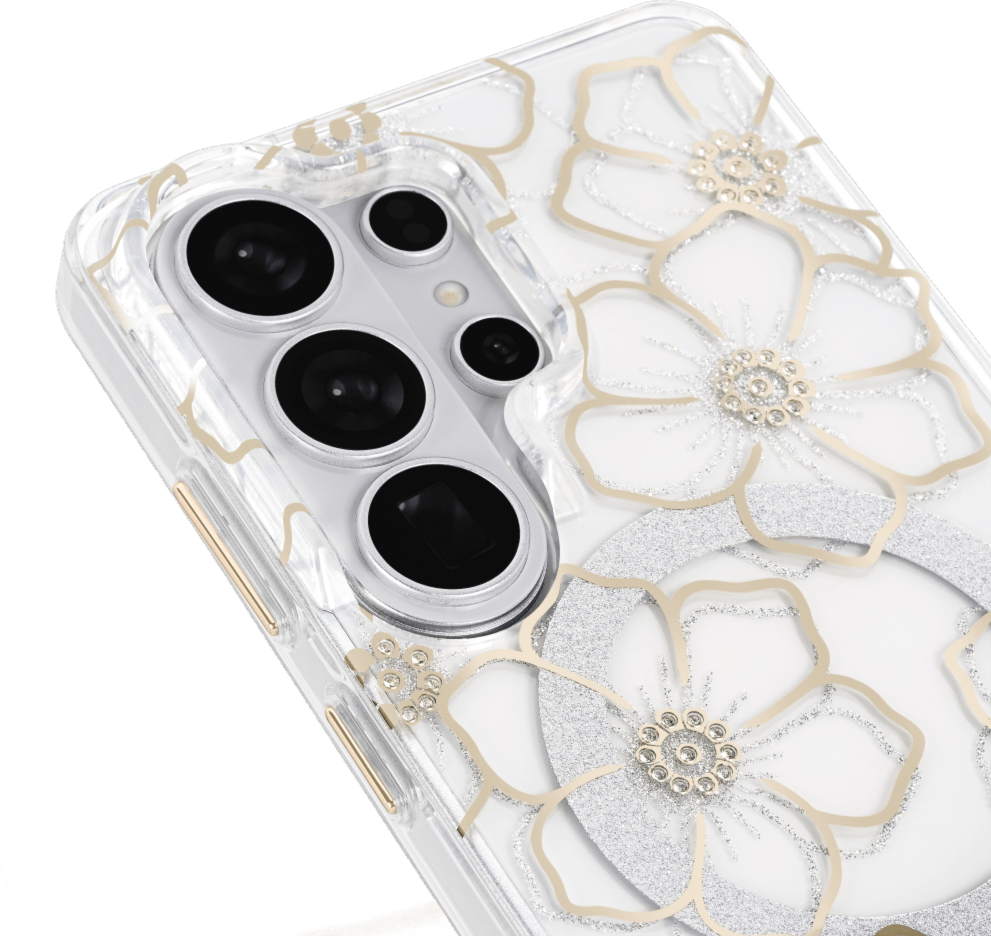 Case-Mate - Étui Floral Gems avec aimant pour Samsung Galaxy S26 Ultra - Or