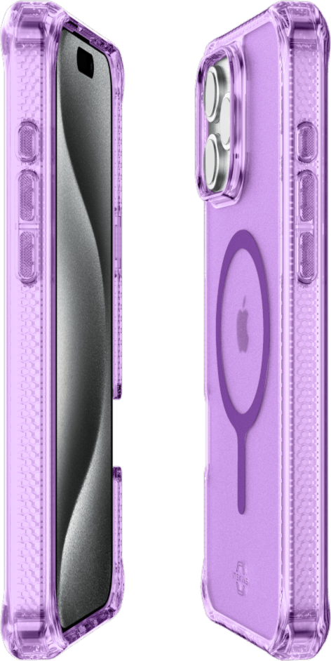 ITSKINS AP6UHBVARLIPP Étui Hybrid_R Vapor MagSafe Violet Clair pour iPhone 16 Pro Max