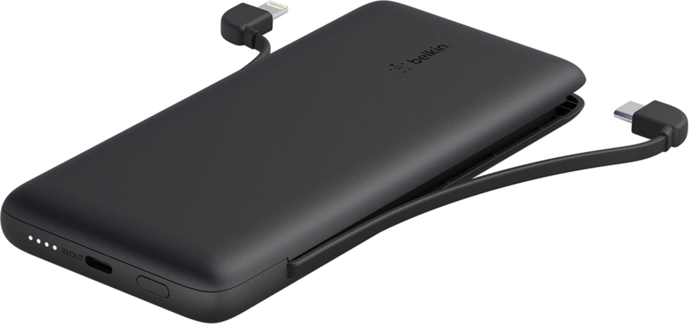 Belkin - Boost Charge Plus Power Bank With Usb C And Apple Lightning Connectors 10000 Mah