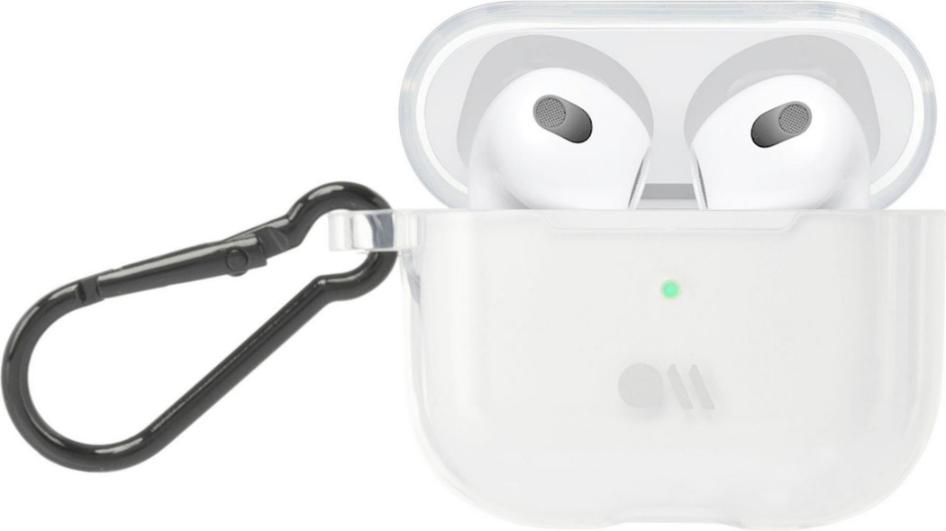 The Case-Mate Tough AirPods case provides slim, full protection with enhanced grip and a convenient carabiner clip for on-the-go use.