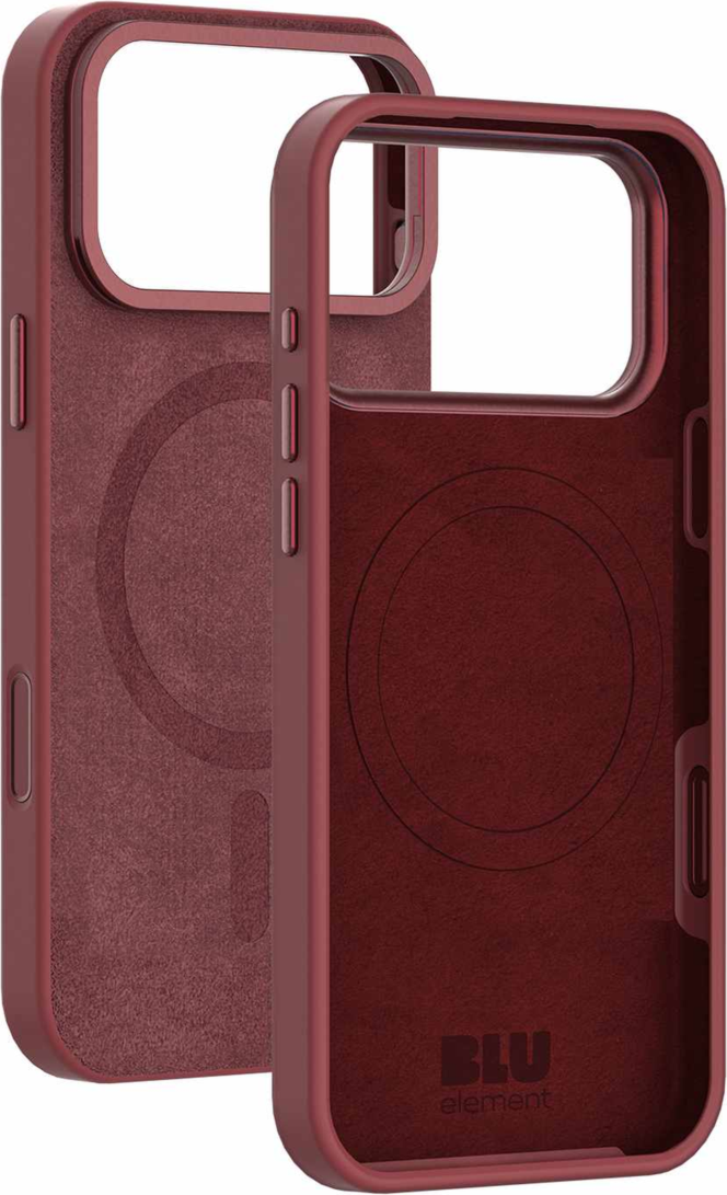 Blu Element - Coque Urban Edge Kick MagSafe, couleur bordeaux, pour iPhone 18 Pro/17 Pro