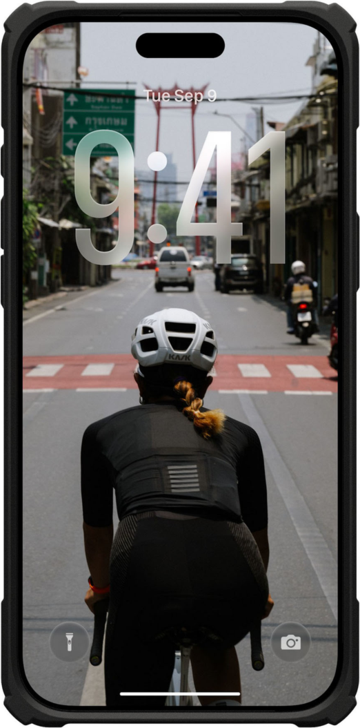 UAG 114528114097 Étui Robuste Plasma XTE MagSafe Black/Pop Orange pour iPhone 17 Pro Max