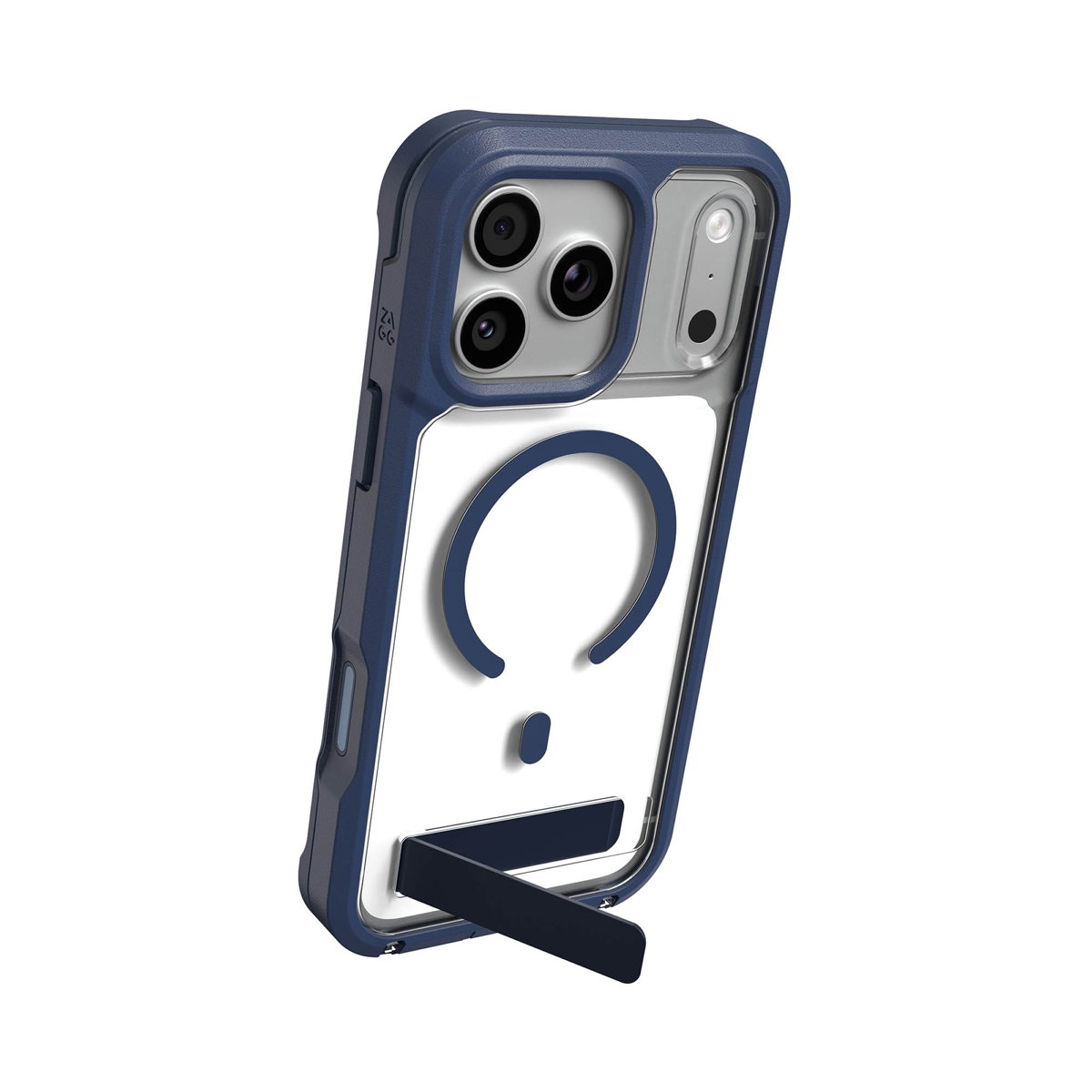 Protecting devices from drops up to 22 feet, the ZAGG Rainier case offers extreme protection with a kickstand and magnetic ring compatible with MagSafe and magnetic accessories.