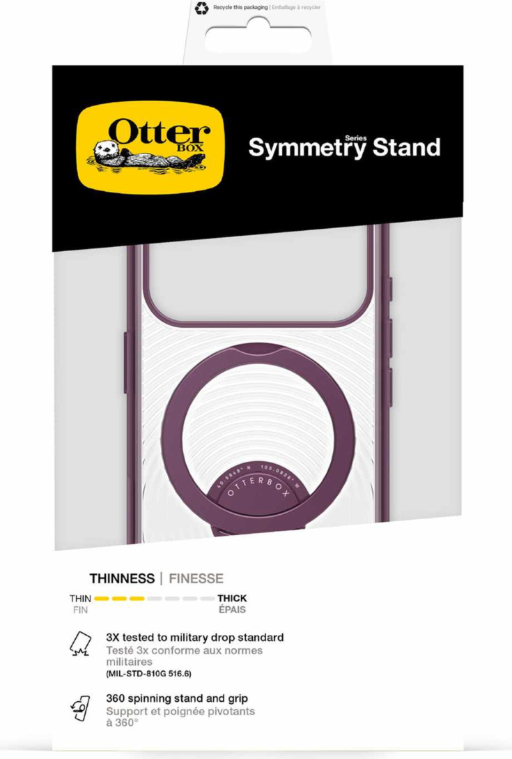 OtterBox - Étui MagSafe Symmetry Stand Vinum Purple pour iPhone 18 Pro/17 Pro