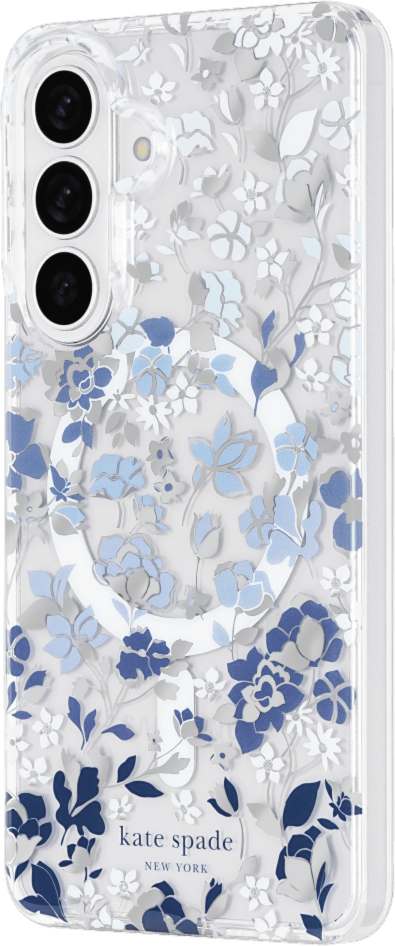 Kate Spade - Protective Case w/Magnets Flowerbed Blue for Samsung Galaxy S26
