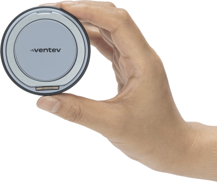 Ventev Q2STDGRY182768 Chargeur Magnétique sans Fil Qi2 de 15W avec Support Argent