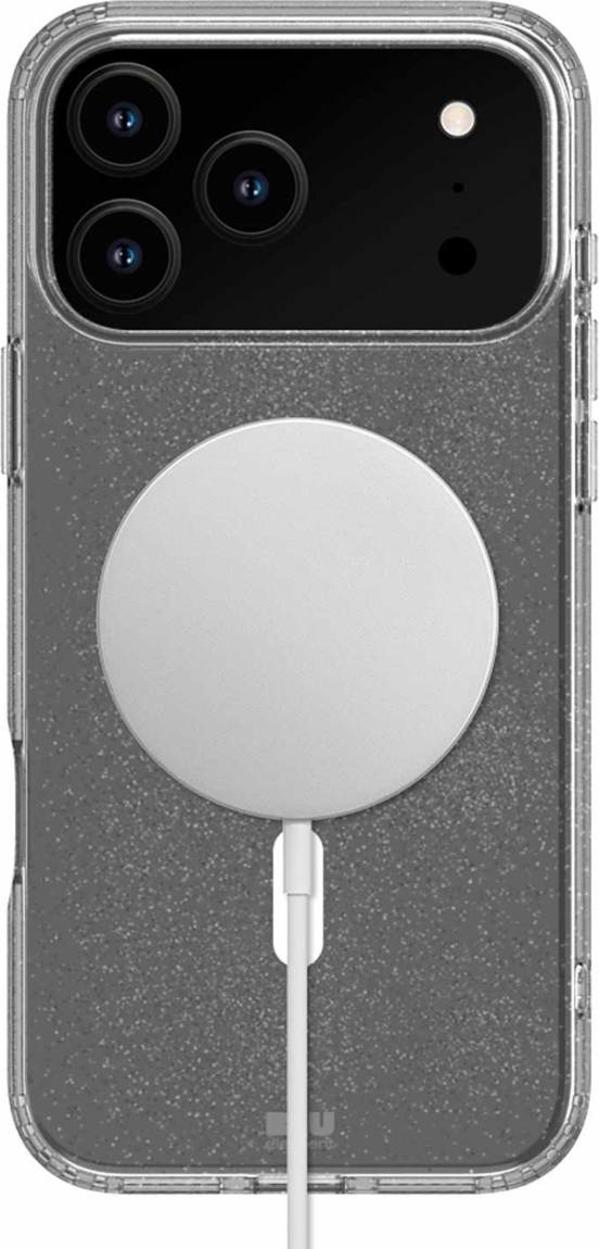 Blu Element - DropZone Rugged MagSafe Case Clear Glitter for iPhone 17 Pro Max