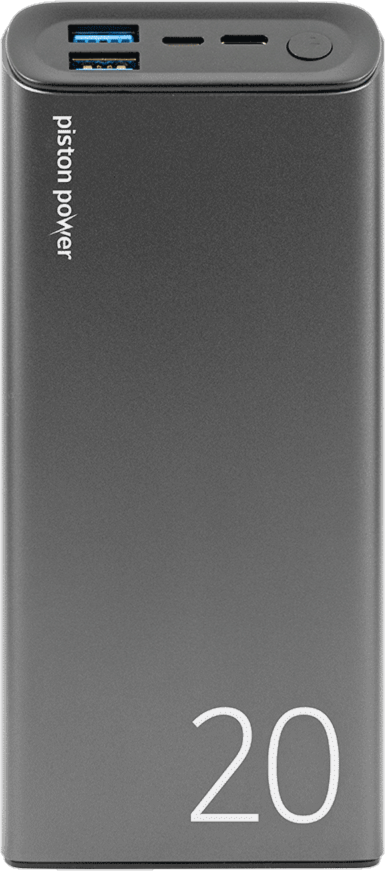 LOGiiX Piston Power 20000 mAh 20W Portable Power Bank - Graphite Grey