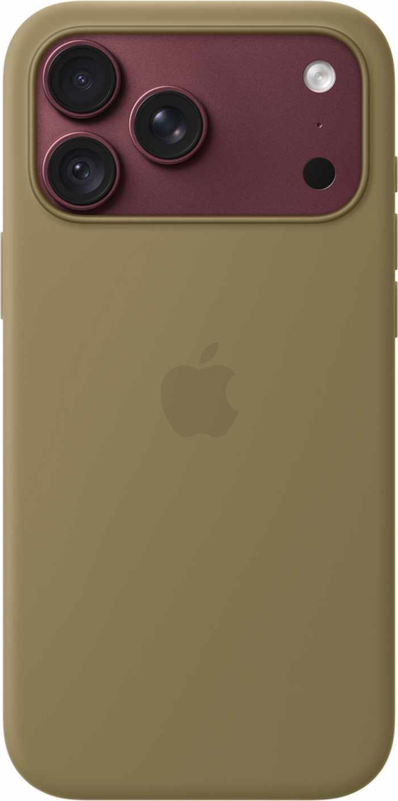 Apple - Silicone Case with MagSafe Olive for iPhone 18 Pro Max