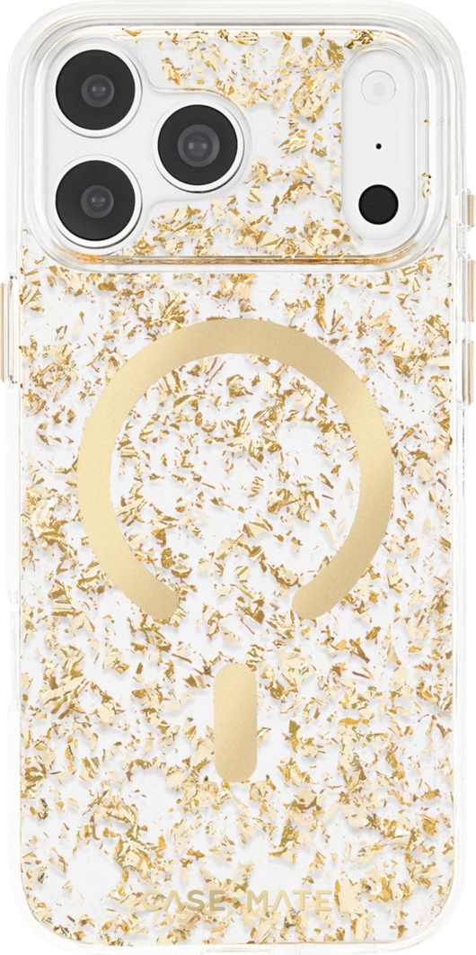 Case-Mate - Karat Flakes MagSafe Case for Apple iPhone 18 Pro Max/17 Pro Max - Gold