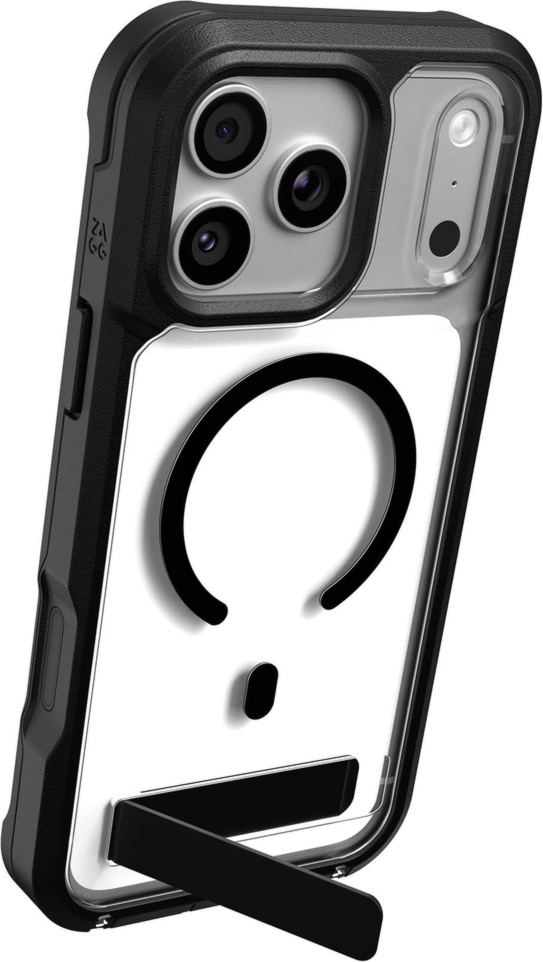 ZAGG - Étui Rainier Snap MagSafe avec béquille pour Apple iPhone 18 Pro Max/17 Pro Max - Noir