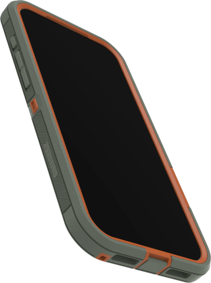 The OtterBox Defender Series Pro with MagSafe is the toughest case providing rugged protection against harsh drops. Equipped with MagSafe magnets and non-slip texturing.