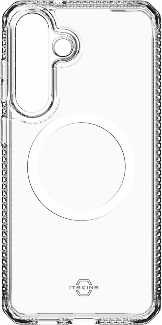 ITSKINS - Coque Hybrid_R Clear MagSafe pour Samsung Galaxy S26 FE - Transparente