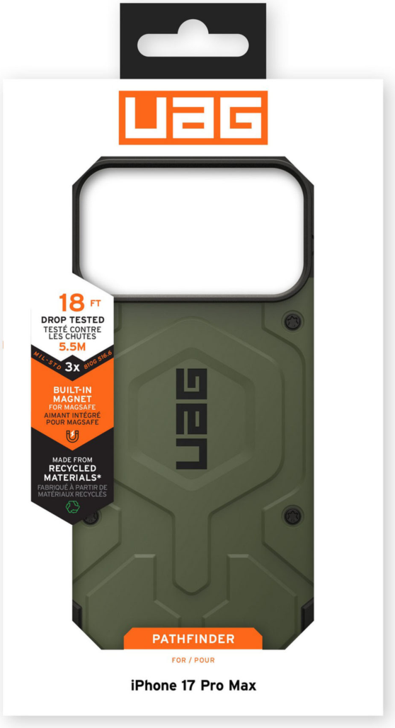 UAG 114549117272 Étui Robuste Pathfinder MagSafe Olive pour iPhone 17 Pro Max
