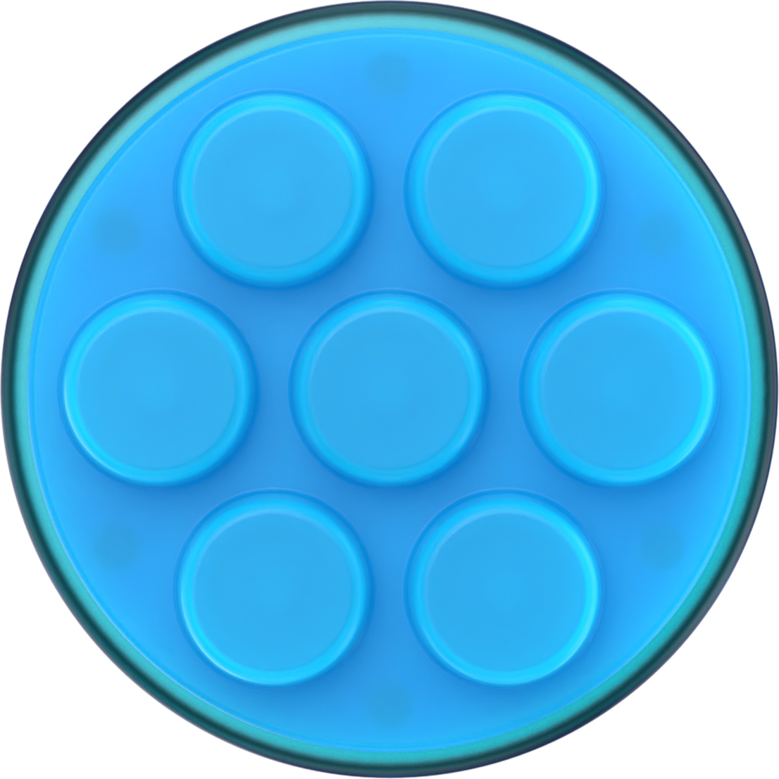 Popsockets - Popgrip Premium - Electric Blue Translucent