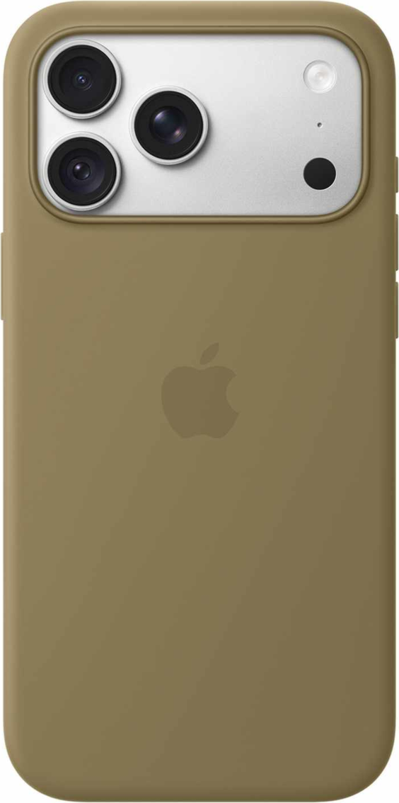 Apple - Silicone Case with MagSafe Olive for iPhone 18 Pro Max