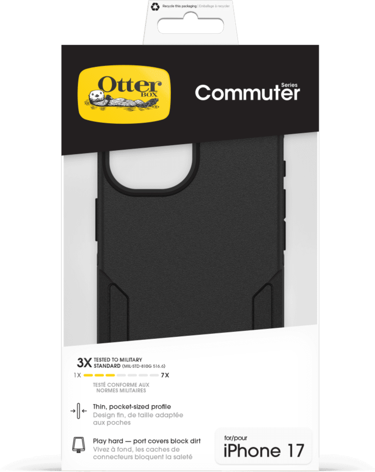 The OtterBox Commuter Series with MagSafe is a rugged, pocket-friendly case offering 3X military standard drop protection and features built-in magnets for MagSafe accessories.