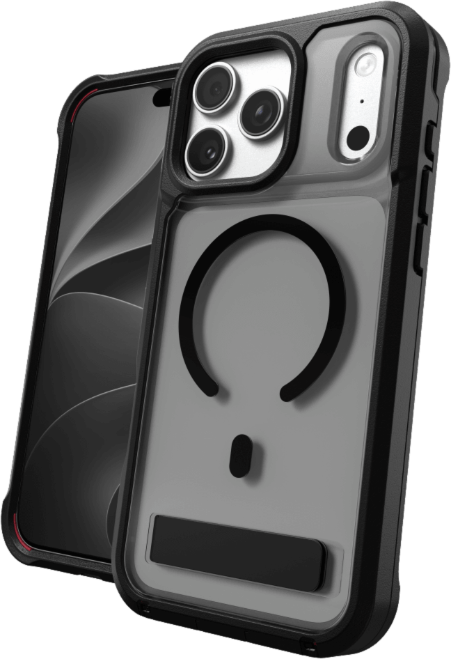 Protecting devices from drops up to 22 feet, the ZAGG Rainier case offers extreme protection with a kickstand and magnetic ring compatible with MagSafe and magnetic accessories.