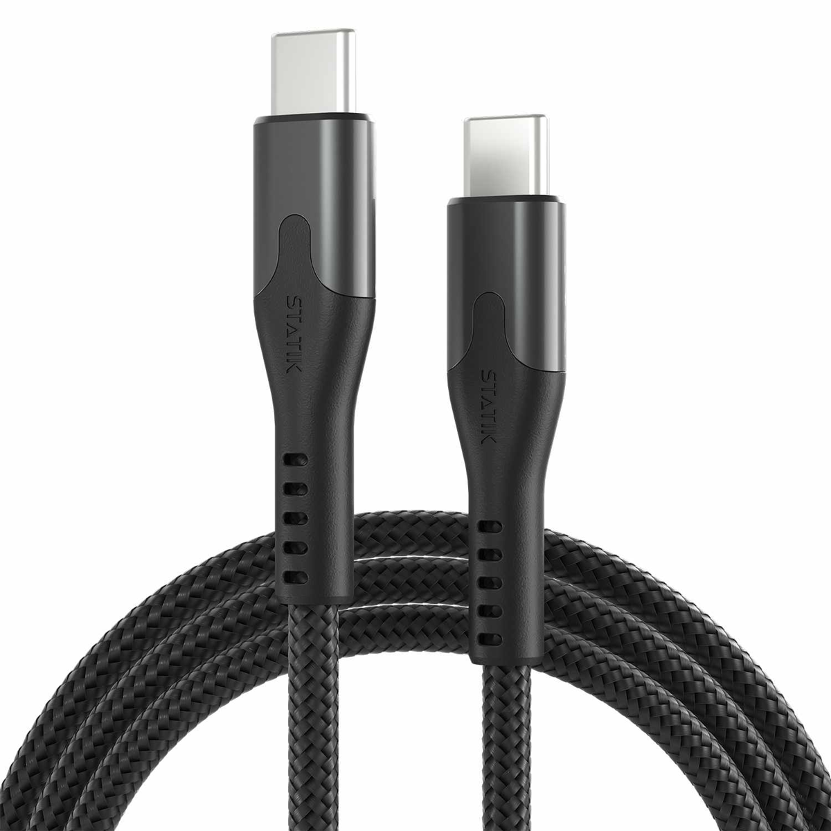 Blu Element BEMGC2C6FTB Cable Magnétique SelfCoil USB-C vers USB-C 6 pieds Noir