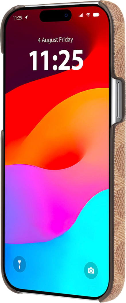 The Coach Slim Wrap Case is durably designed with an impressive 10 ft drop protection and thin profile for wireless charging.