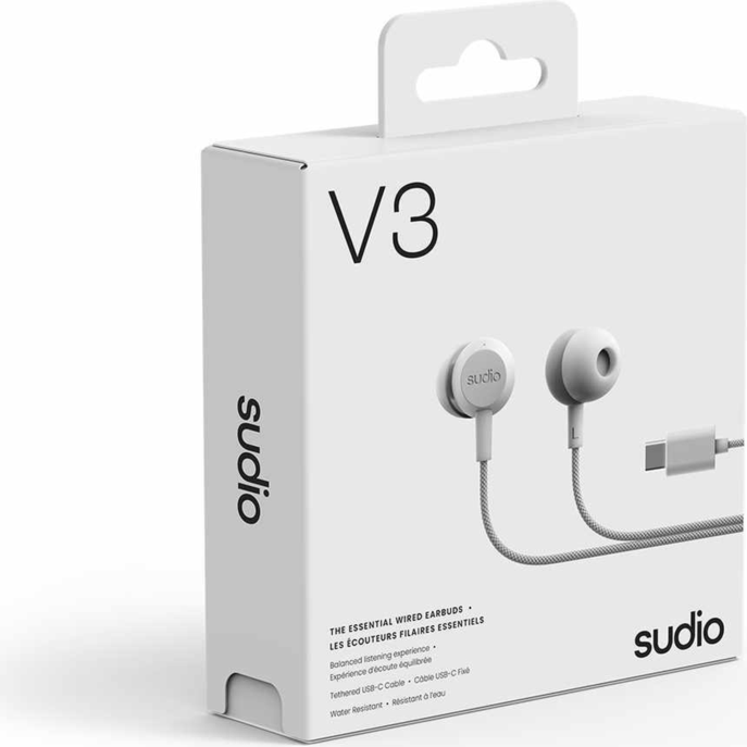 Sudio - V3s Essential Wired Earbuds - White