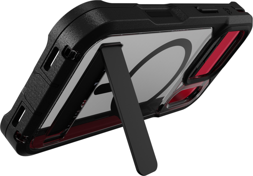 ZAGG - Rainier Snap MagSafe Case with Kickstand for Apple iPhone 17 Pro - Smoke Black